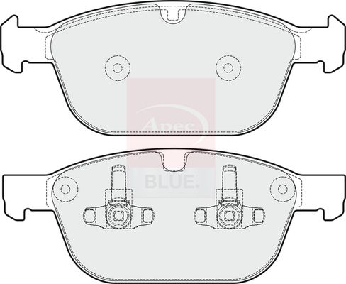 Apec Blue PD3692 Brake Pad Set, disc brake - 1