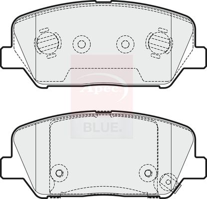 Apec Blue PD3693 Brake Pad Set, disc brake - 1