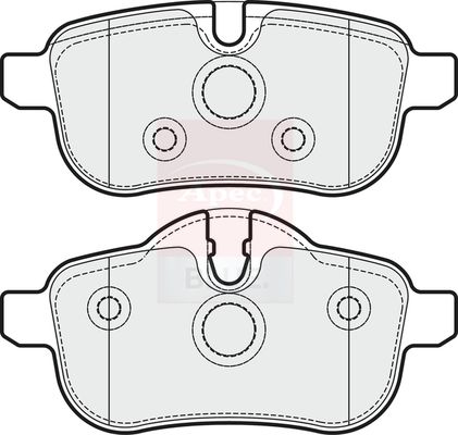 Apec Blue PD3699 Brake Pad Set, disc brake - 1