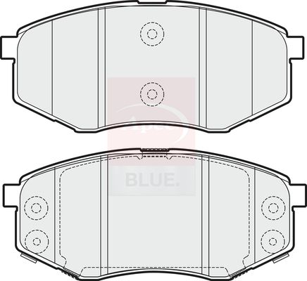 Apec Blue PD3701 Brake Pad Set, disc brake - 1