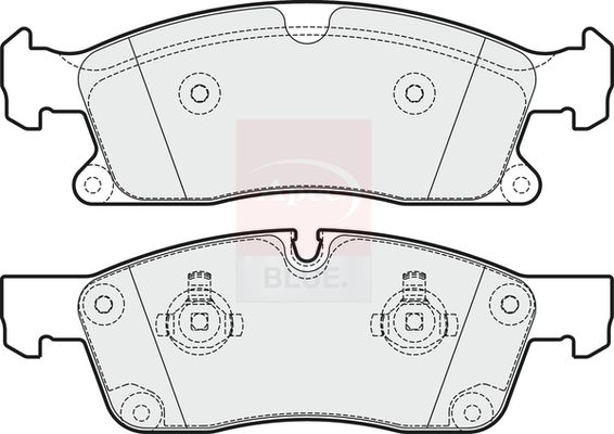 Apec Blue PD3704 Brake Pad Set, disc brake - 1