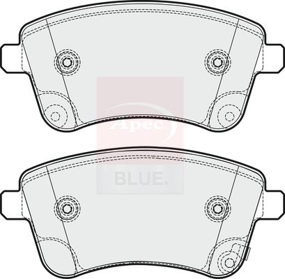 Apec Blue PD3706 Brake Pad Set, disc brake - 1