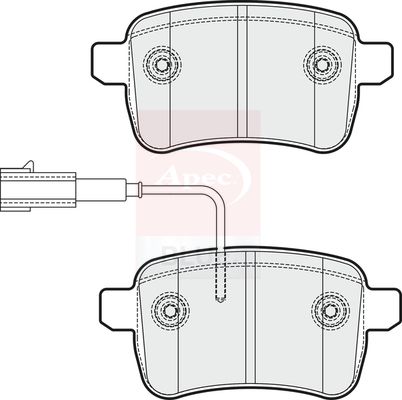 Apec Blue PD3711 Brake Pad Set, disc brake - 1