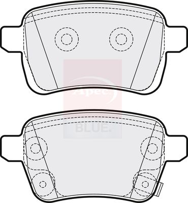 Apec Blue PD3712 Brake Pad Set, disc brake - 2