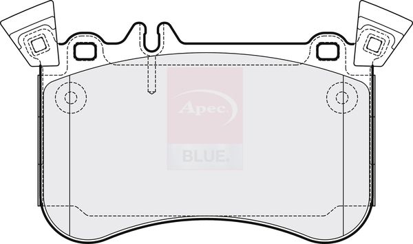Apec Blue PD3718 Brake Pad Set, disc brake - 1