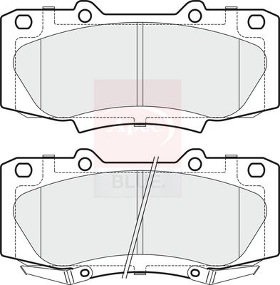 Apec Blue PD3719 Brake Pad Set, disc brake - 2