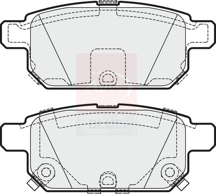Apec Blue PD3720 Brake Pad Set, disc brake - 1