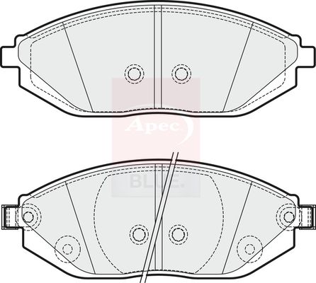 Apec Blue PD3721 Brake Pad Set, disc brake - 1