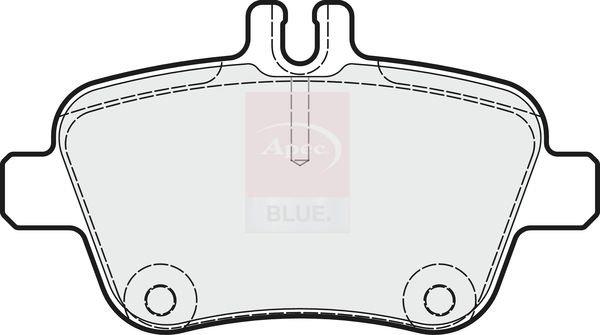 Apec Blue PD3722 Brake Pad Set, disc brake - 1