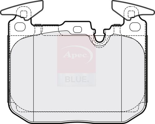 Apec Blue PD3724 Brake Pad Set, disc brake - 1
