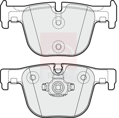 Apec Blue PD3725 Brake Pad Set, disc brake - 1