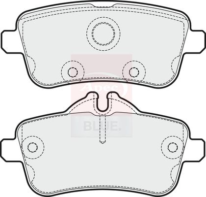 Apec Blue PD3726 Brake Pad Set, disc brake - 1