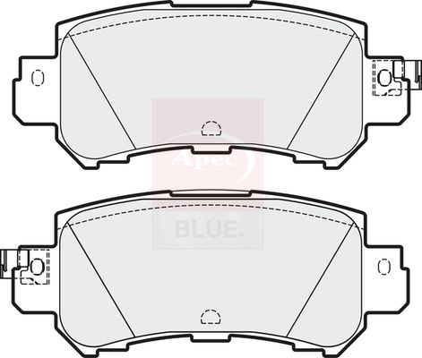 Apec Blue PD3727 Brake Pad Set, disc brake - 1