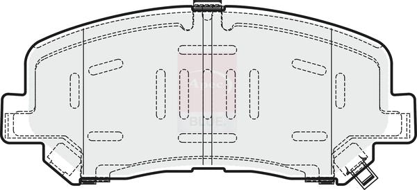 Apec Blue PD3728 Brake Pad Set, disc brake - 1