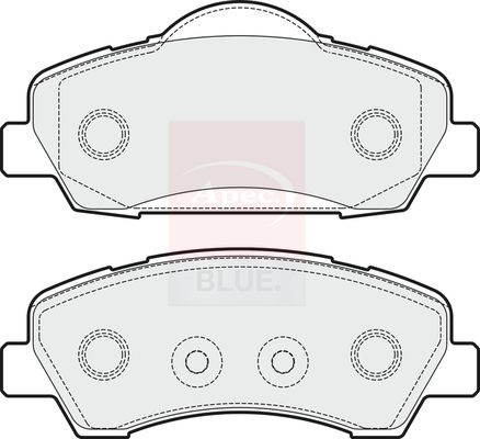 Apec Blue PD3732 Brake Pad Set, disc brake - 1