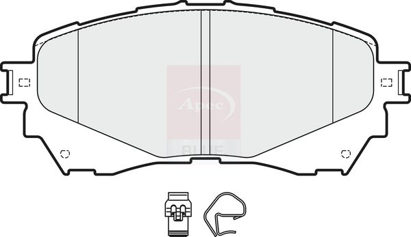 Apec Blue PD3735 Brake Pad Set, disc brake - 1