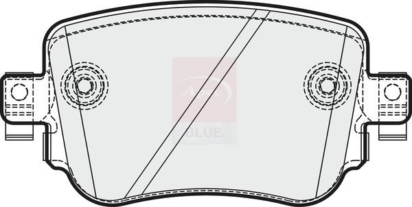 Apec Blue PD3738 Brake Pad Set, disc brake - 1