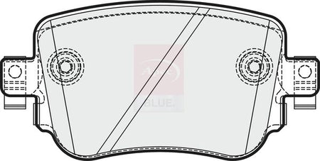Apec Blue PD3738 Brake Pad Set, disc brake - 1