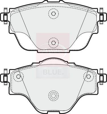 Apec Blue PD3742 Brake Pad Set, disc brake - 1