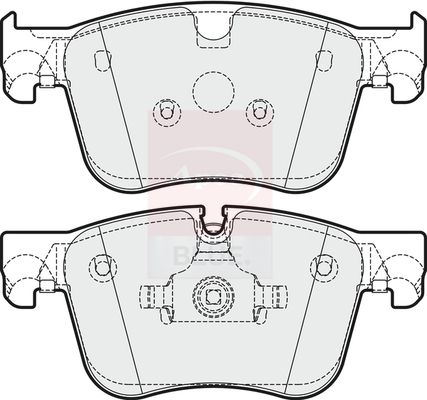 Apec Blue PD3744 Brake Pad Set, disc brake - 1