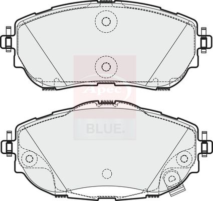Apec Blue PD3745 Brake Pad Set, disc brake - 1