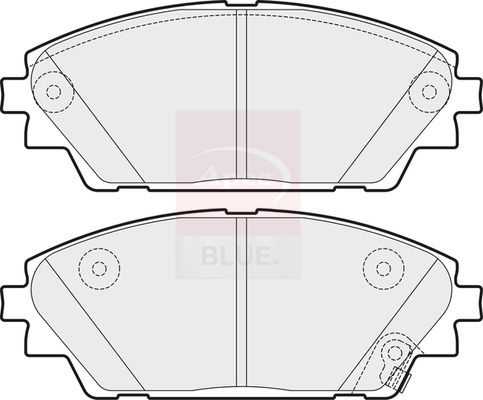 Apec Blue PD3747 Brake Pad Set, disc brake - 1