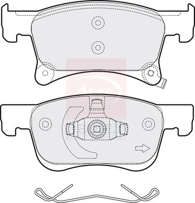 Apec Blue PD3752 Brake Pad Set, disc brake - 1