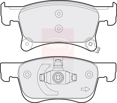 Apec Blue PD3752 Brake Pad Set, disc brake - 2