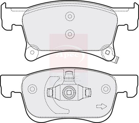Apec Blue PD3752 Brake Pad Set, disc brake - 2
