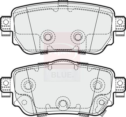 Apec Blue PD3753 Brake Pad Set, disc brake - 1