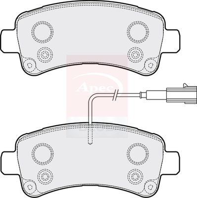 Apec Blue PD3754 Brake Pad Set, disc brake - 1