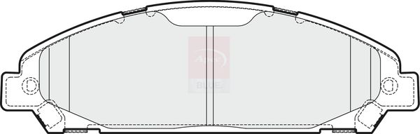 Apec Blue PD3763 Brake Pad Set, disc brake - 1