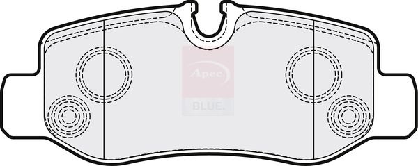 Apec Blue PD3765 Brake Pad Set, disc brake - 1