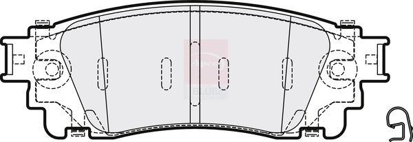 Apec Blue PD3769 Brake Pad Set, disc brake - 1