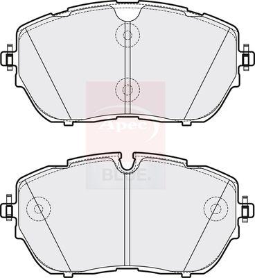 Apec Blue PD3772 Brake Pad Set, disc brake - 1