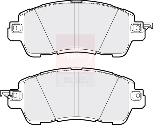 Apec Blue PD3773 Brake Pad Set, disc brake - 1