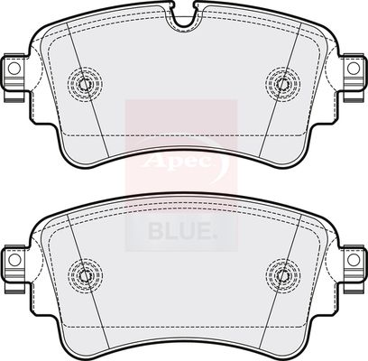 Apec Blue PD3776 Brake Pad Set, disc brake - 1