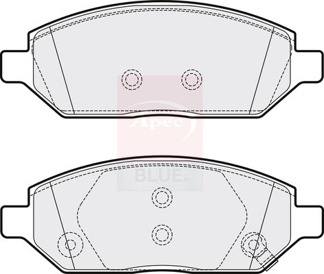 Apec Blue PD3777 Brake Pad Set, disc brake - 1
