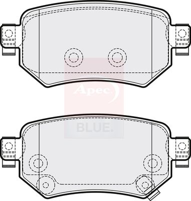 Apec Blue PD3782 Brake Pad Set, disc brake - 1