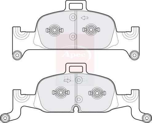 Apec Blue PD3785 Brake Pad Set, disc brake - 1