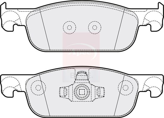 Apec Blue PD3794 Brake Pad Set, disc brake - 1