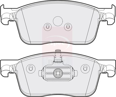 Apec Blue PD3795 Brake Pad Set, disc brake - 1