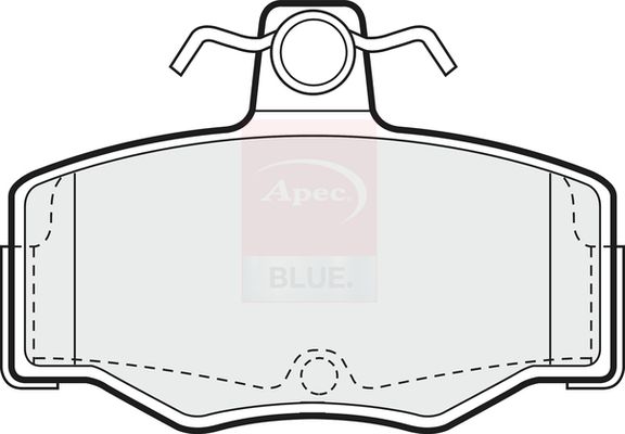 Apec Blue PD3799 Brake Pad Set, disc brake - 1