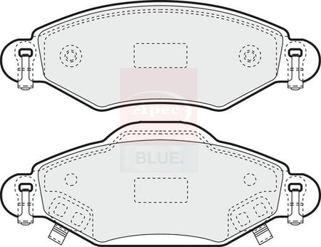 Apec Blue PD3801 Brake Pad Set, disc brake - 1