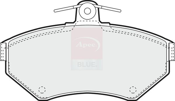 Apec Blue PD3802 Brake Pad Set, disc brake - 1
