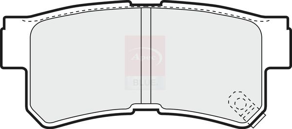 Apec Blue PD3812 Brake Pad Set, disc brake - 1