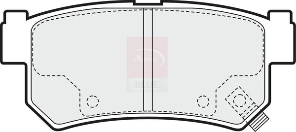 Apec Blue PD3813 Brake Pad Set, disc brake - 1