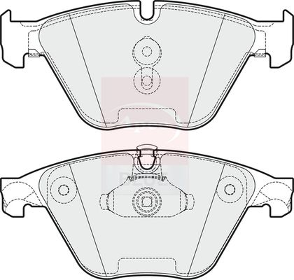 Apec Blue PD3814 Brake Pad Set, disc brake - 1