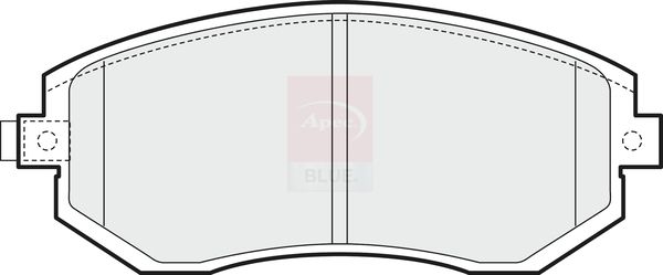 Apec Blue PD3818 Brake Pad Set, disc brake - 1