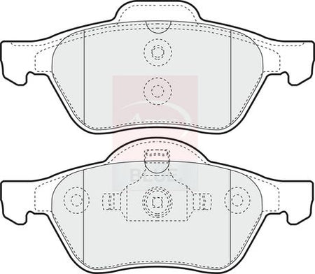 Apec Blue PD3820 Brake Pad Set, disc brake - 1